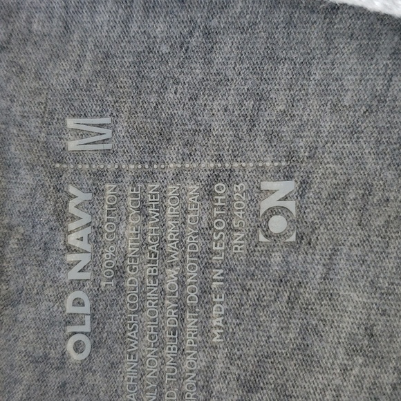 Old Navy Gray Short Sleeve Polo Medium - Picture 3 of 5